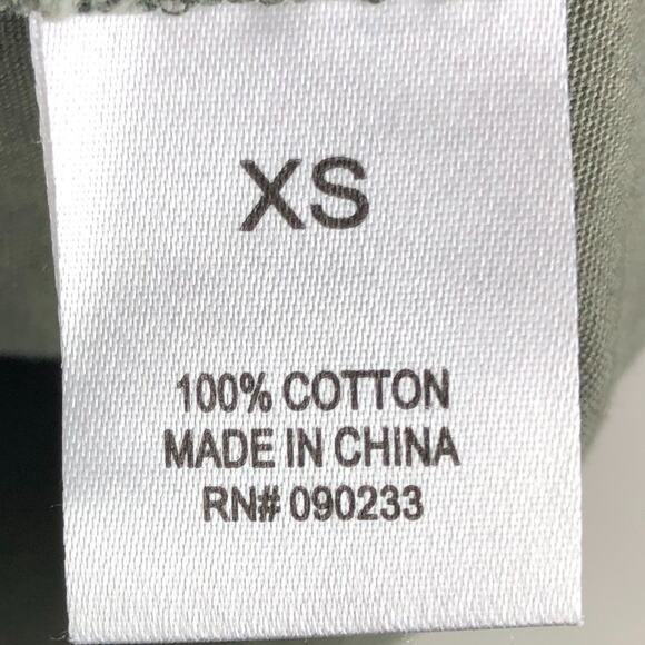 Sound Matter Green Drawstring Snap Front Lightweight Utility Anorak Jacket Coat - Picture 7 of 10